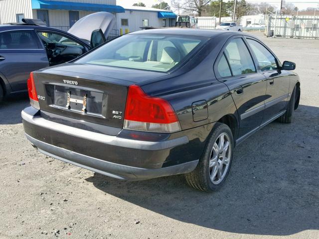 YV1RH59H642417259 - 2004 VOLVO S60 2.5T BLACK photo 4