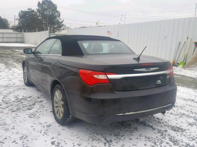 1C3BCBEBXCN169198 - 2012 CHRYSLER 200 TOURIN BLACK photo 3