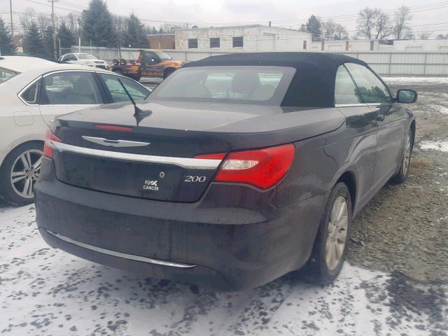 1C3BCBEBXCN169198 - 2012 CHRYSLER 200 TOURIN BLACK photo 4