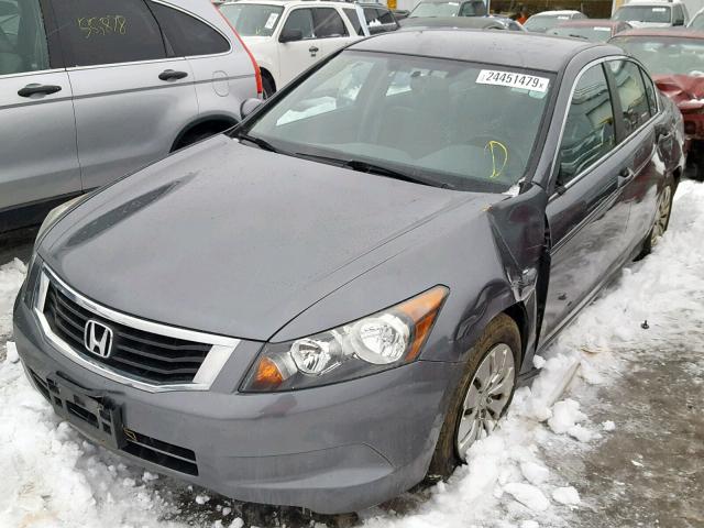 1HGCP2F38AA008706 - 2010 HONDA ACCORD LX GRAY photo 2