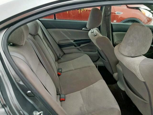 1HGCP2F38AA008706 - 2010 HONDA ACCORD LX GRAY photo 6