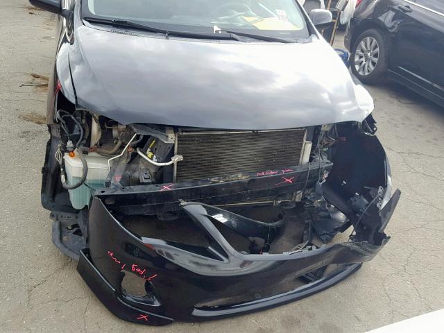 5YFBU4EE9BP001455 - 2011 TOYOTA COROLLA BA BLACK photo 9