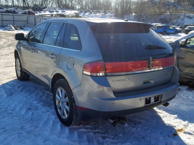 2LMDU88C17BJ12091 - 2007 LINCOLN MKX GRAY photo 3