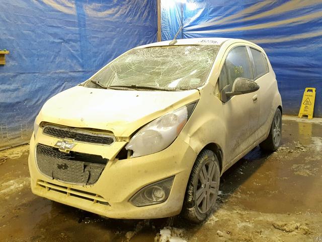 KL8CB6S95EC578647 - 2014 CHEVROLET SPARK LS YELLOW photo 2