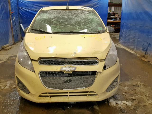 KL8CB6S95EC578647 - 2014 CHEVROLET SPARK LS YELLOW photo 9