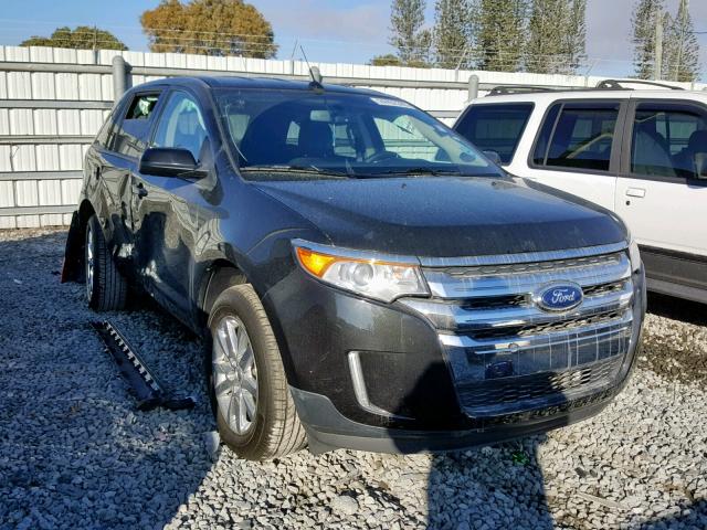 2FMDK3JC1EBB72738 - 2014 FORD EDGE SEL BLACK photo 1