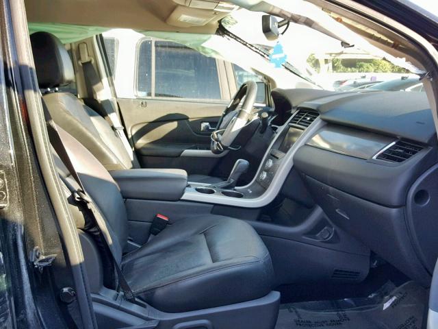 2FMDK3JC1EBB72738 - 2014 FORD EDGE SEL BLACK photo 5