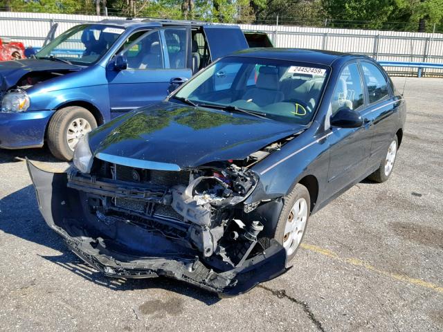 KNAFE221795624789 - 2009 KIA SPECTRA EX BLACK photo 2