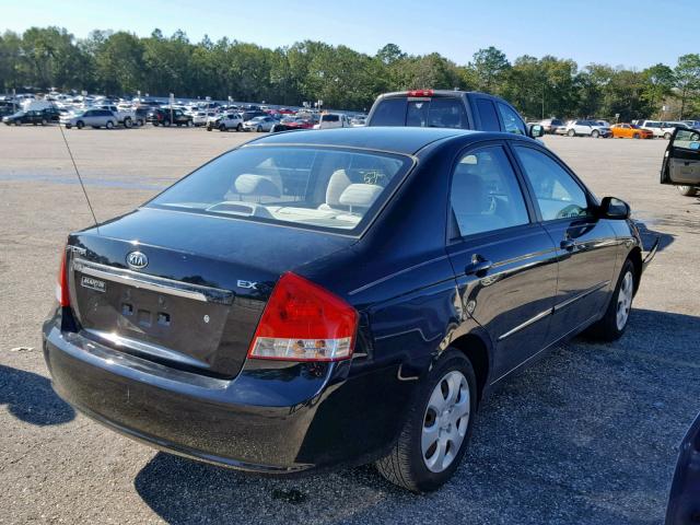 KNAFE221795624789 - 2009 KIA SPECTRA EX BLACK photo 4