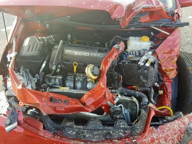 KL2TD66E99B647900 - 2009 PONTIAC G3 RED photo 7