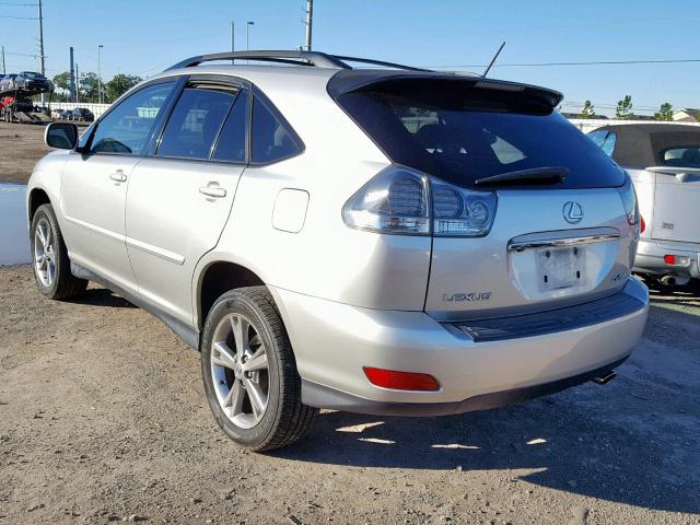 JTJHW31U760002497 - 2006 LEXUS RX 400 SILVER photo 3