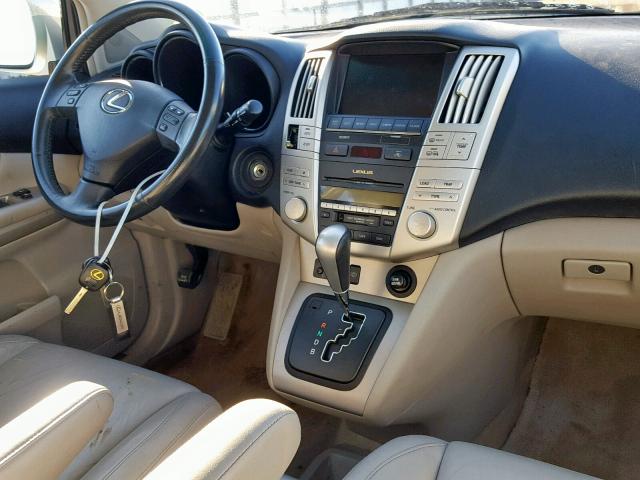 JTJHW31U760002497 - 2006 LEXUS RX 400 SILVER photo 9