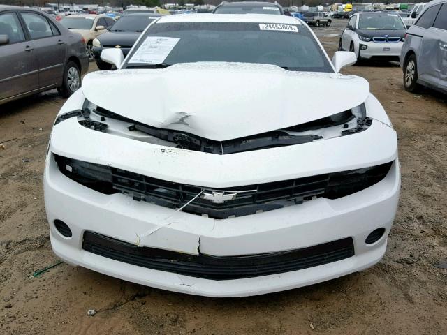 2G1FB1E33F9180868 - 2015 CHEVROLET CAMARO LS WHITE photo 7