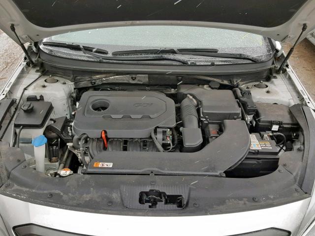 5NPE34AF7FH063681 - 2015 HYUNDAI SONATA SPO SILVER photo 7