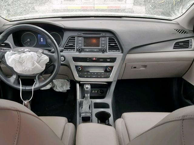 5NPE34AF7FH063681 - 2015 HYUNDAI SONATA SPO SILVER photo 9