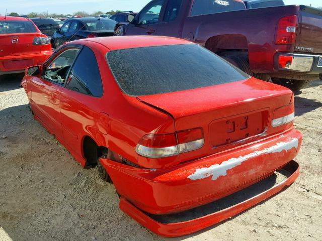 1HGEJ6123WL105226 - 1998 HONDA CIVIC DX RED photo 3