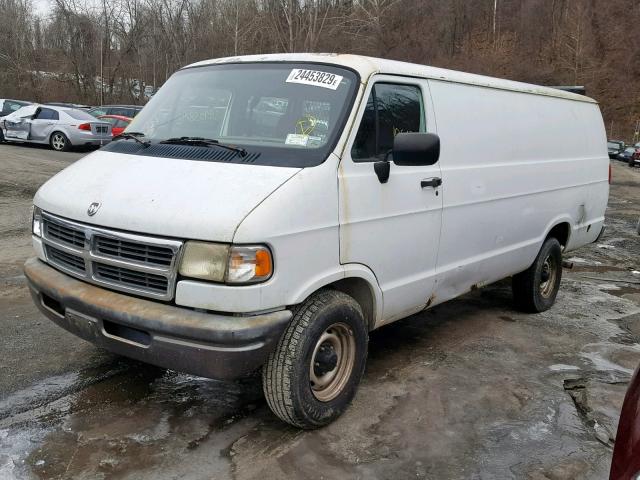 2B7HB21Y6VK529729 - 1997 DODGE RAM VAN B2 WHITE photo 2