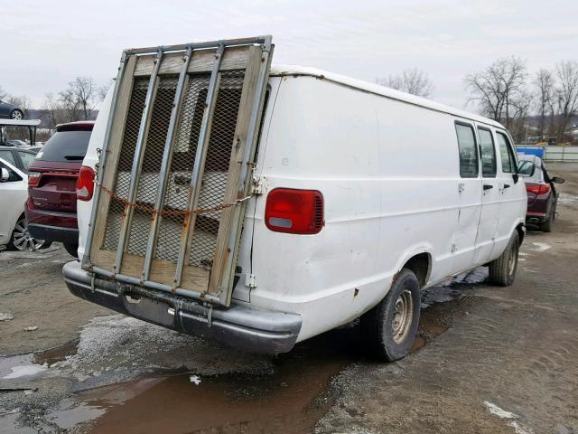 2B7HB21Y6VK529729 - 1997 DODGE RAM VAN B2 WHITE photo 4