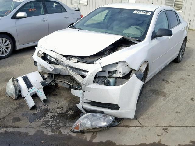 1G1ZA5E18BF193297 - 2011 CHEVROLET MALIBU LS WHITE photo 2