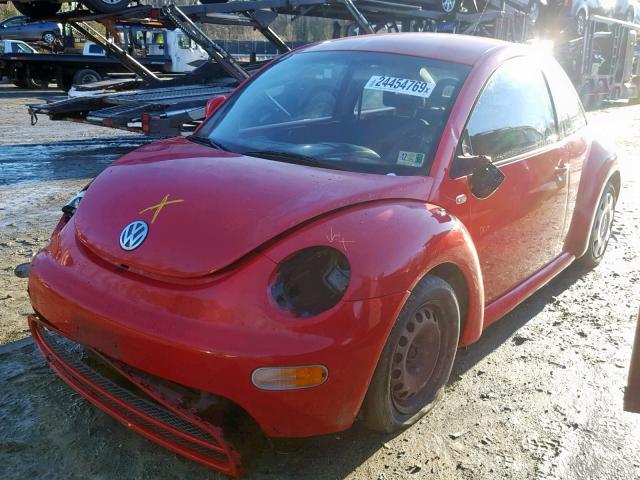 3VWBC21C5YM422596 - 2000 VOLKSWAGEN NEW BEETLE Qırmızı foto 2