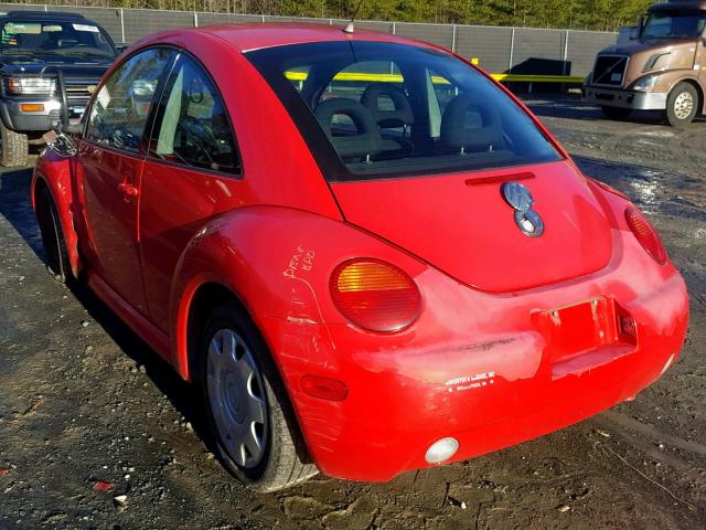 3VWBC21C5YM422596 - 2000 VOLKSWAGEN NEW BEETLE Qırmızı foto 3