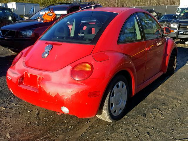 3VWBC21C5YM422596 - 2000 VOLKSWAGEN NEW BEETLE Qırmızı foto 4