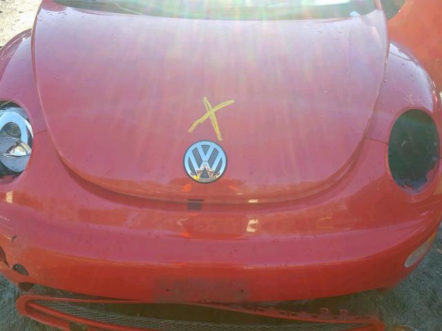 3VWBC21C5YM422596 - 2000 VOLKSWAGEN NEW BEETLE Qırmızı foto 7