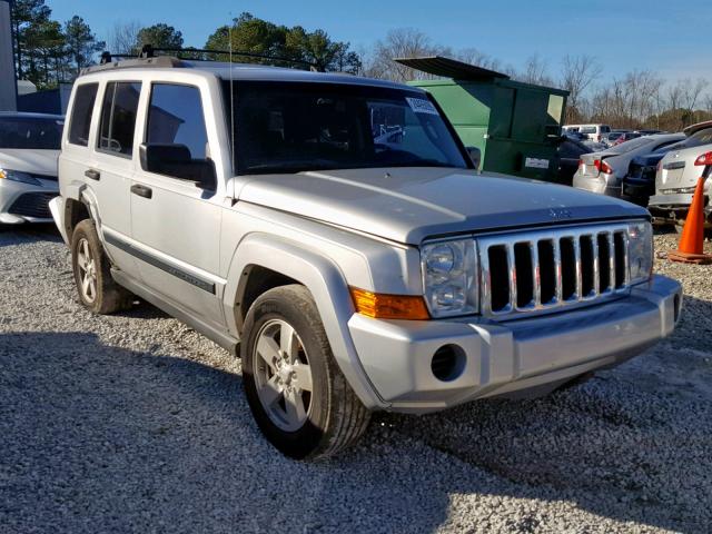 1J8HG48K56C233268 - 2006 JEEP COMMANDER SILVER photo 1