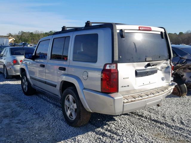 1J8HG48K56C233268 - 2006 JEEP COMMANDER SILVER photo 3