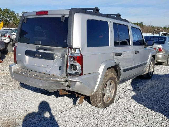 1J8HG48K56C233268 - 2006 JEEP COMMANDER SILVER photo 4