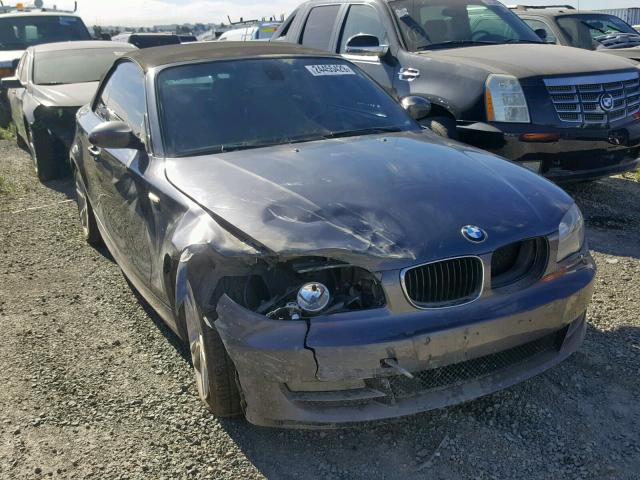 WBAUN13578VH80304 - 2008 BMW 128 I GRAY photo 1