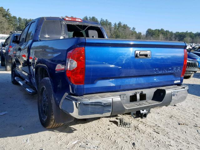 5TFRM5F12EX076858 - 2014 TOYOTA TUNDRA DOU BLUE photo 3