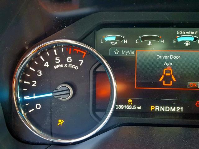 1FTEW1EGXGKD16617 - 2016 FORD F150 SUPER BLACK photo 8