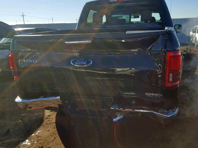 1FTEW1EGXGKD16617 - 2016 FORD F150 SUPER BLACK photo 9