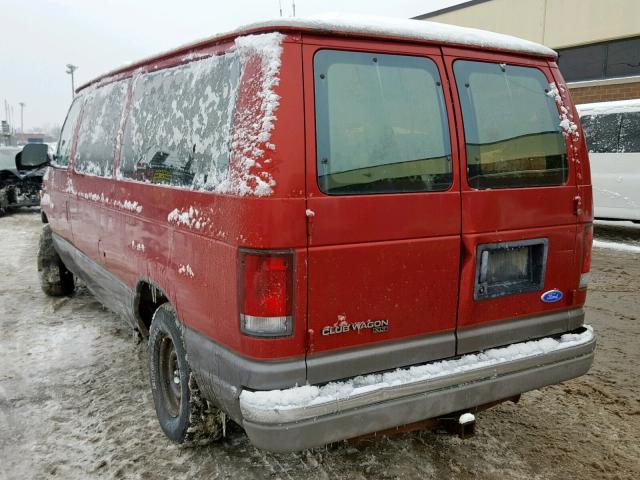 1FMEE11H3THA15367 - 1996 FORD ECONOLINE BURGUNDY photo 3