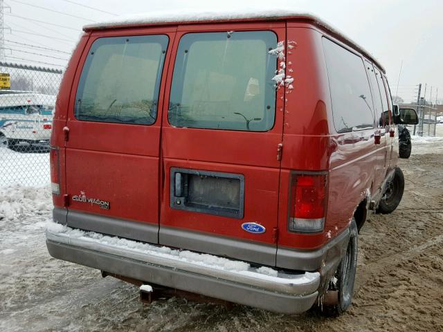 1FMEE11H3THA15367 - 1996 FORD ECONOLINE BURGUNDY photo 4