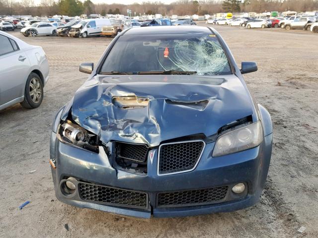 6G2ER57749L168903 - 2009 PONTIAC G8 GREEN photo 7