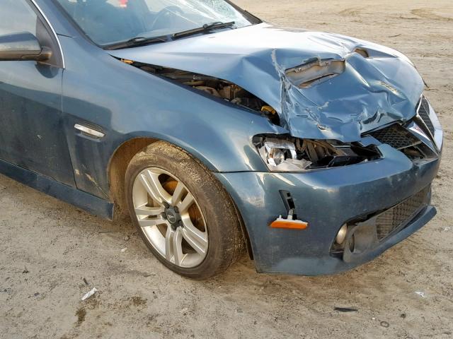 6G2ER57749L168903 - 2009 PONTIAC G8 GREEN photo 9