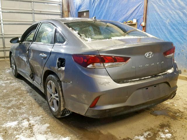 5NPE34AF0JH718854 - 2018 HYUNDAI SONATA SPO GRAY photo 3