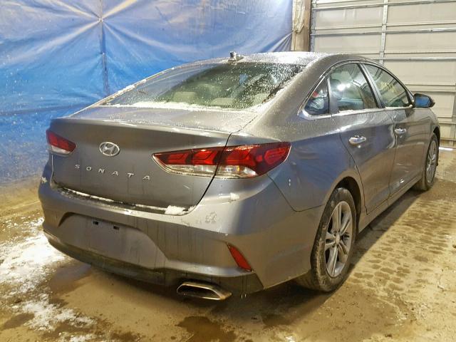 5NPE34AF0JH718854 - 2018 HYUNDAI SONATA SPO GRAY photo 4