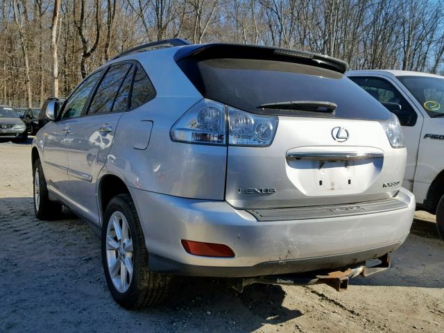 2T2HK31U49C113433 - 2009 LEXUS RX 350 SILVER photo 3