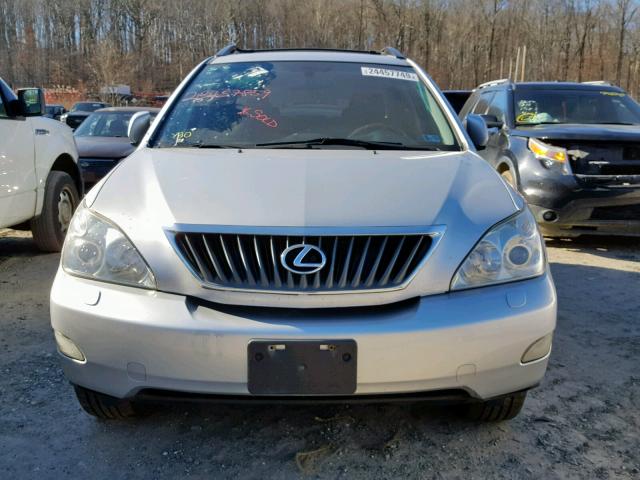 2T2HK31U49C113433 - 2009 LEXUS RX 350 SILVER photo 9