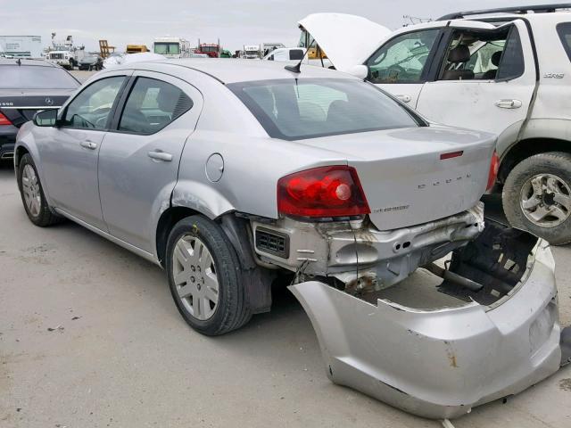 1B3BD4FB4BN587873 - 2011 DODGE AVENGER EX SILVER photo 3