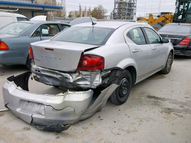 1B3BD4FB4BN587873 - 2011 DODGE AVENGER EX SILVER photo 4