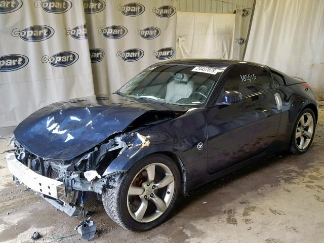 JN1BZ34E47M551141 - 2007 NISSAN 350Z COUPE BLUE photo 2