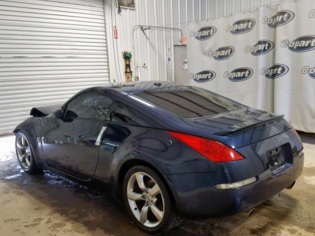 JN1BZ34E47M551141 - 2007 NISSAN 350Z COUPE BLUE photo 3