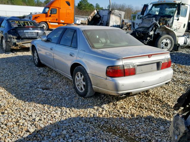 1G6KS54Y62U184715 - 2002 CADILLAC SEVILLE SL GRAY photo 3