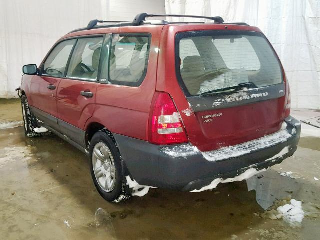JF1SG63654H752524 - 2004 SUBARU FORESTER 2 RED photo 3