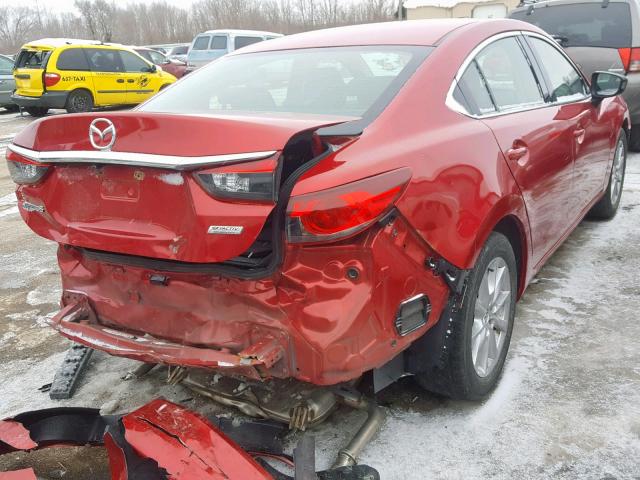 JM1GJ1U64E1142806 - 2014 MAZDA 6 SPORT RED photo 4