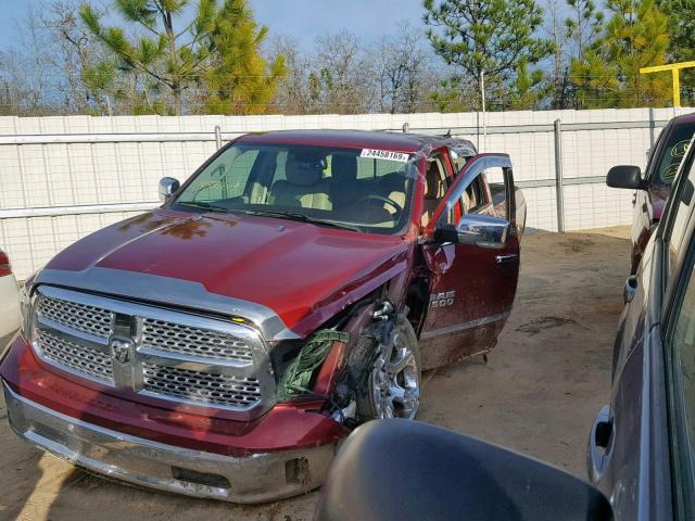 1C6RR6NT2FS541980 - 2015 RAM 1500 LARAM MAROON photo 2